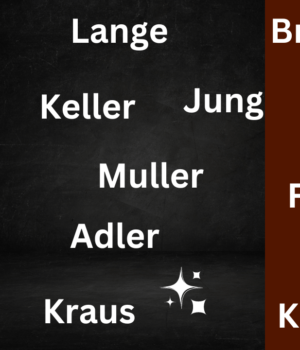 German Surnames